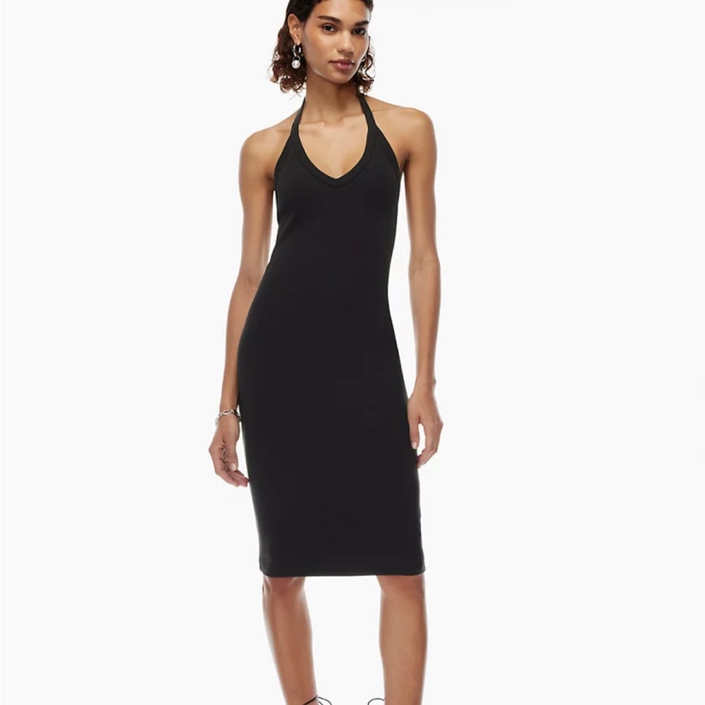 Aritzia Babaton Alvar Formarib Dress in WHITE size L NWT